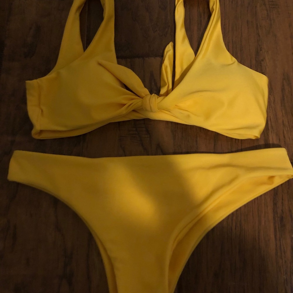 Shein yellow bikini set